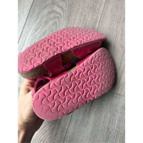 Birkenstock Rio Kids Magic Galaxy Bright Rose Pink Sandals Narrow Fit - Picture 3 of 8